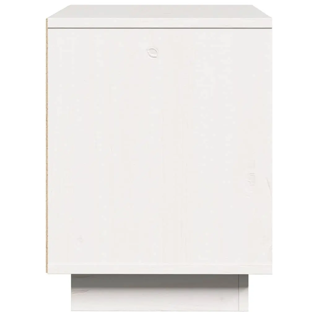 Bedside Cabinet White Solid Wood Pine Nightstand 40cm W 30cm D 40cm H