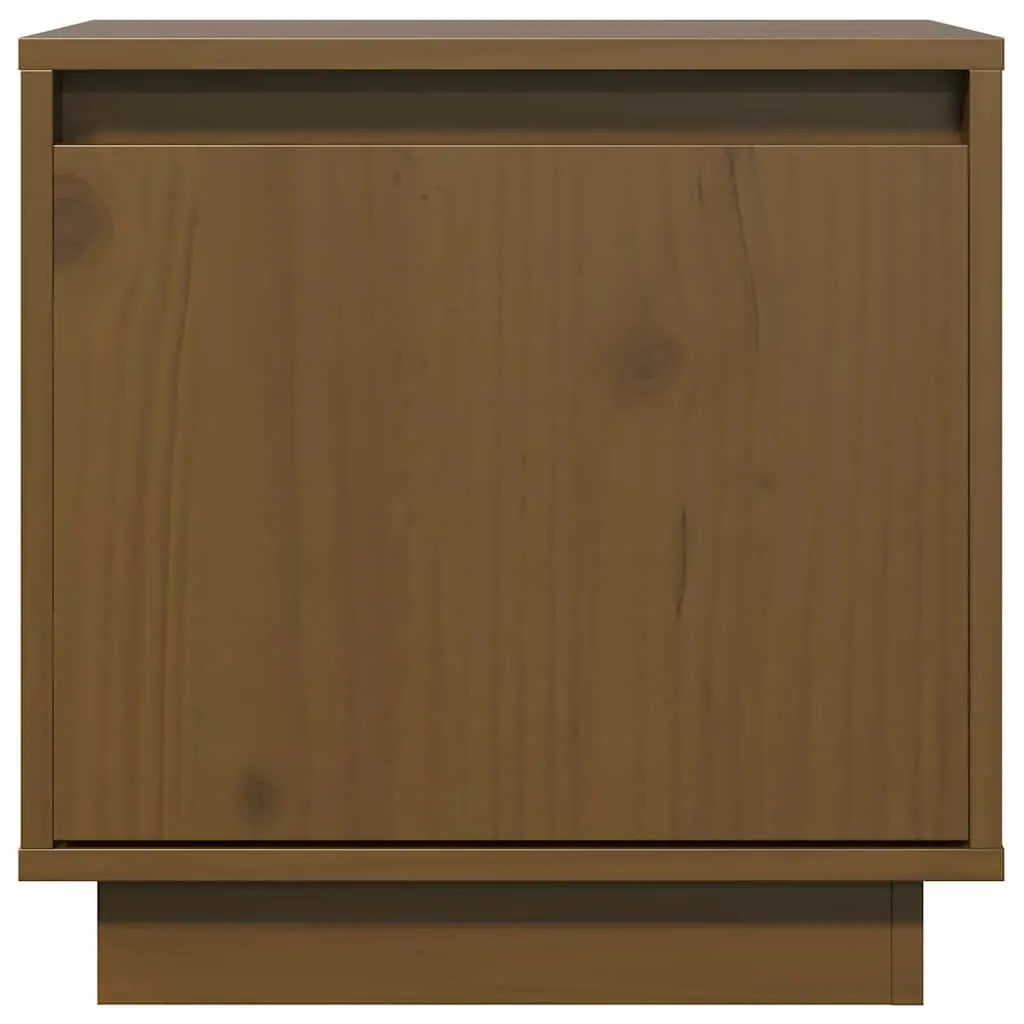 Bedside Cabinets Brown 40x30x40 cm Solid Wood Pine 2 Piece Storage Tables