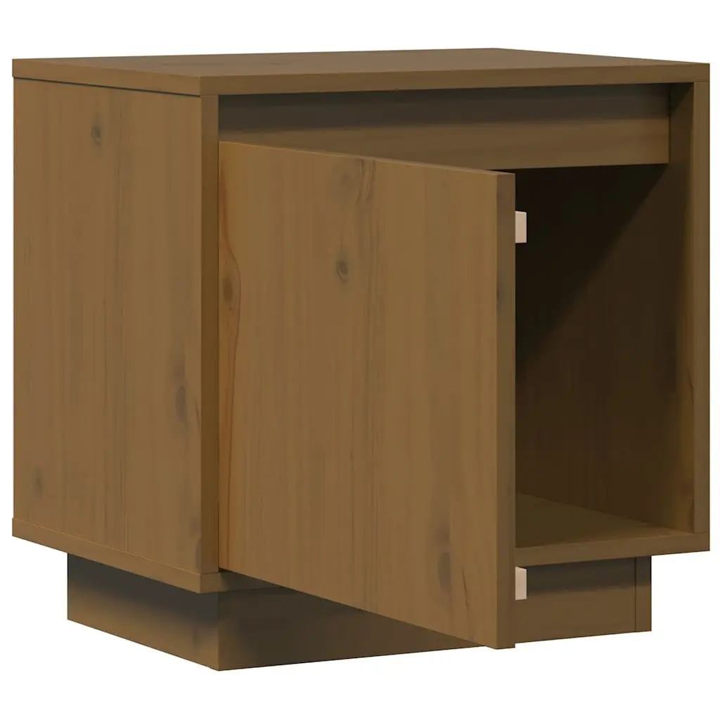 Bedside Cabinets Brown 40x30x40 cm Solid Wood Pine 2 Piece Storage Tables