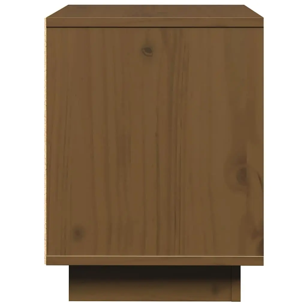 Bedside Cabinets Brown 40x30x40 cm Solid Wood Pine 2 Piece Storage Tables