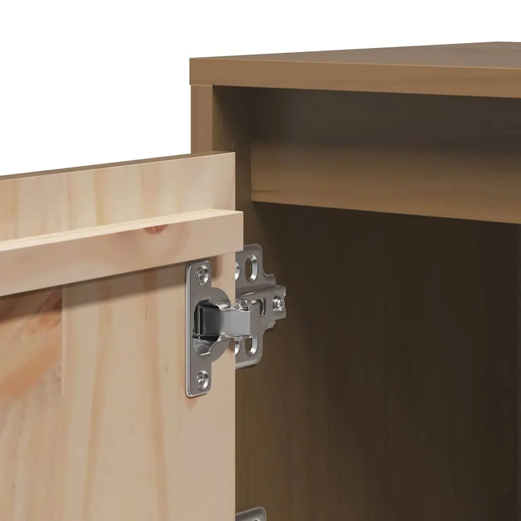 Bedside Cabinets Brown 40x30x40 cm Solid Wood Pine 2 Piece Storage Tables