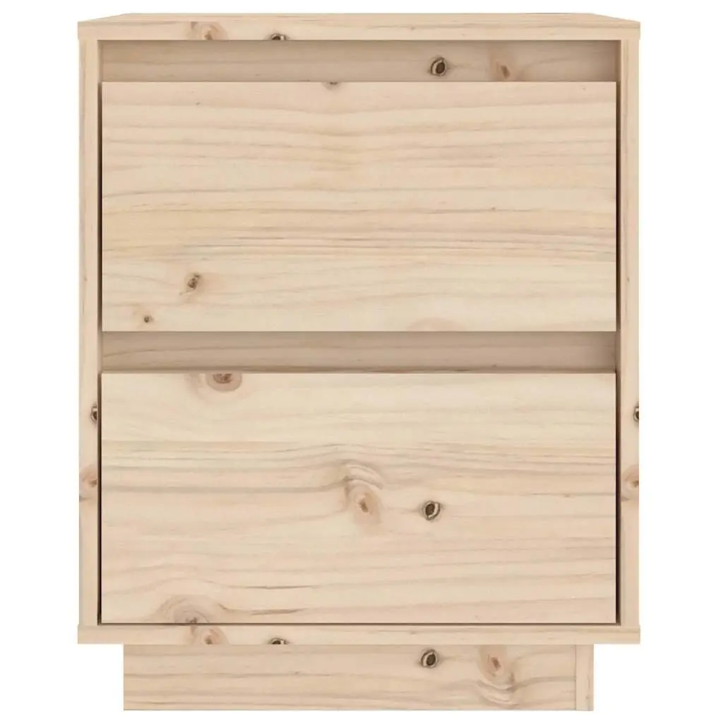 Wooden Bedside Cabinet 40x35x50cm Side Table Storage Organiser Brown