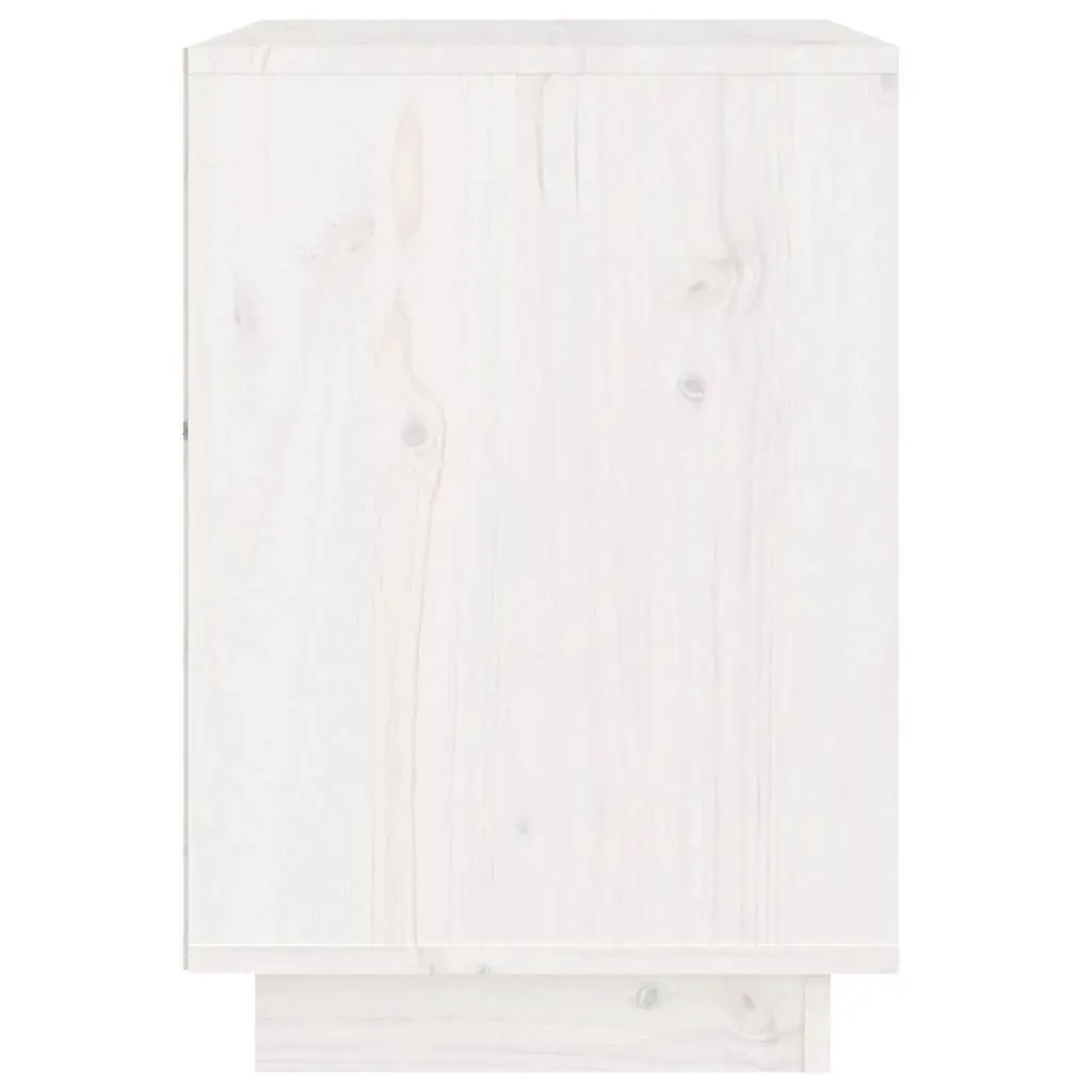 Bedside Cabinets 2 Pieces White Storage Tables Wooden Side Nightstand Furniture