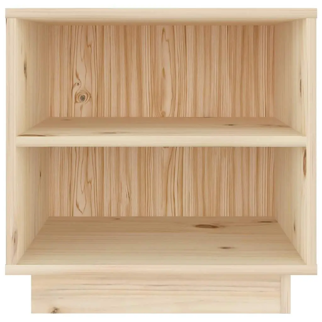 Bedside Cabinets Brown Wooden 40x34x40 cm 2 Piece Storage Tables