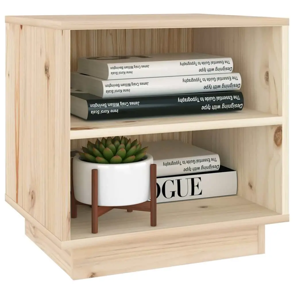 Bedside Cabinets Brown Wooden 40x34x40 cm 2 Piece Storage Tables