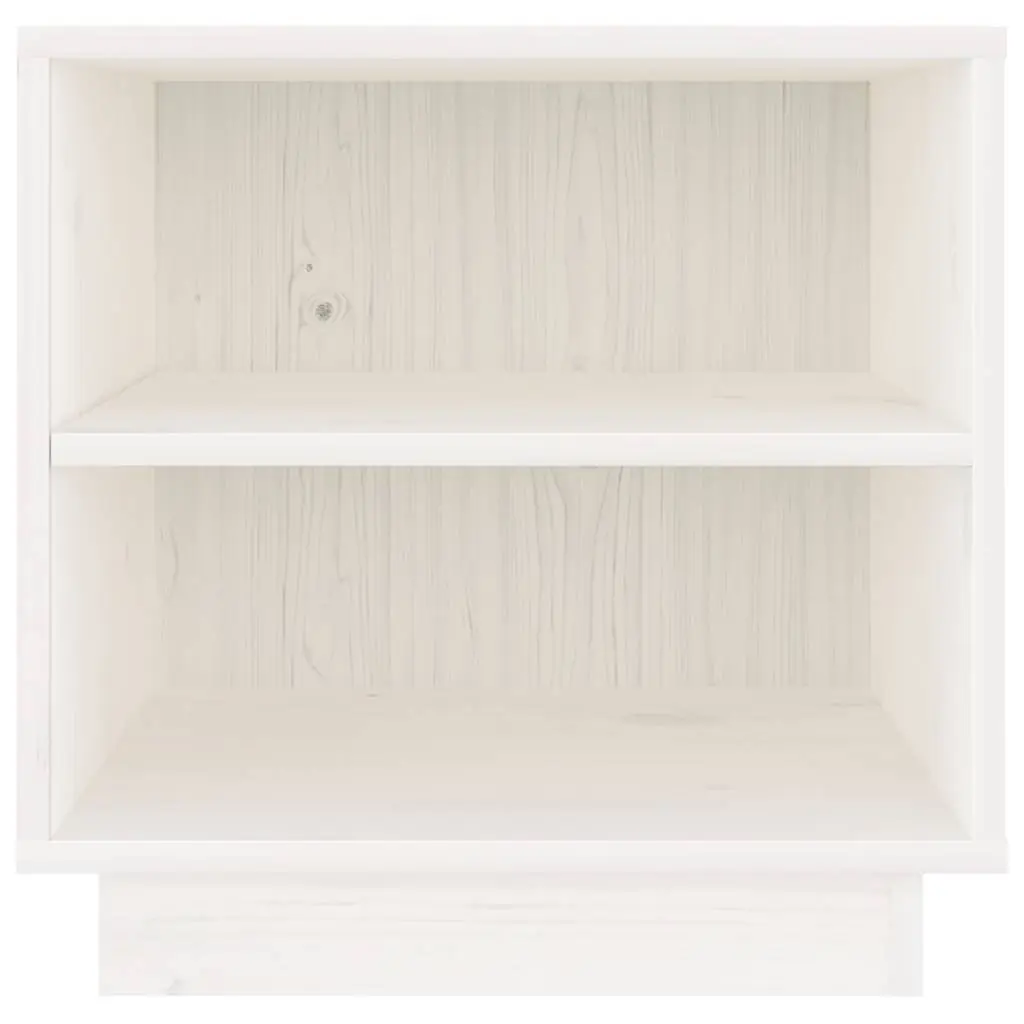 Bedside Tables White 40x34x40 cm Wooden 2 Piece Storage Cabinets