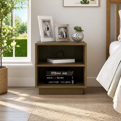Brown Wooden Bedside Cabinet for Everyday Use