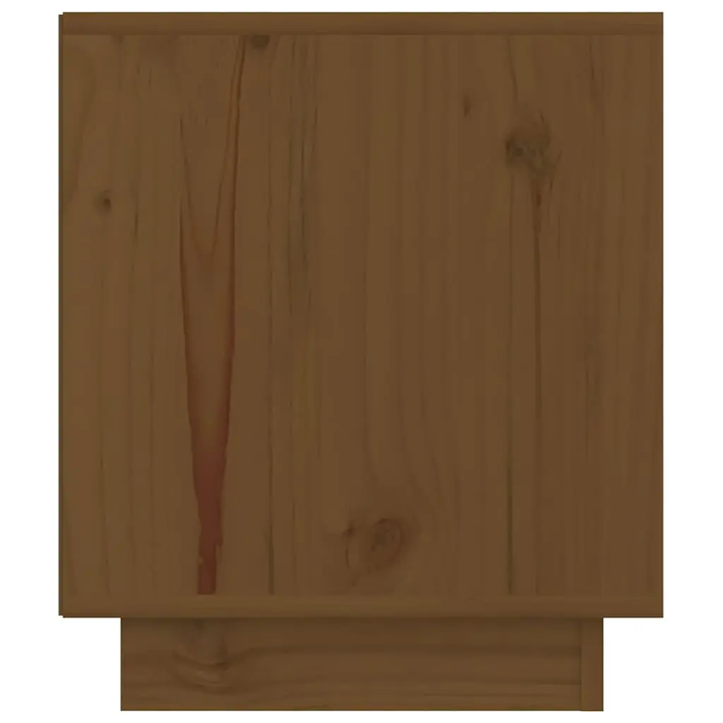 Bedside Tables Brown 40x34x40 cm Solid Pinewood Storage Cabinets 2 Piece