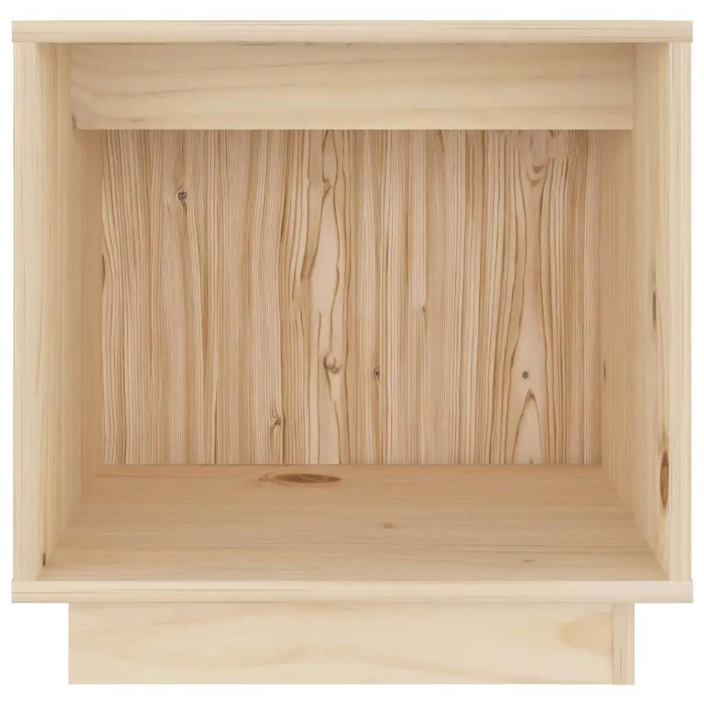 Bedside Cabinets Brown Modern 40 x 30 x 40 cm Solid Pinewood 2 Piece Storage Side Tables