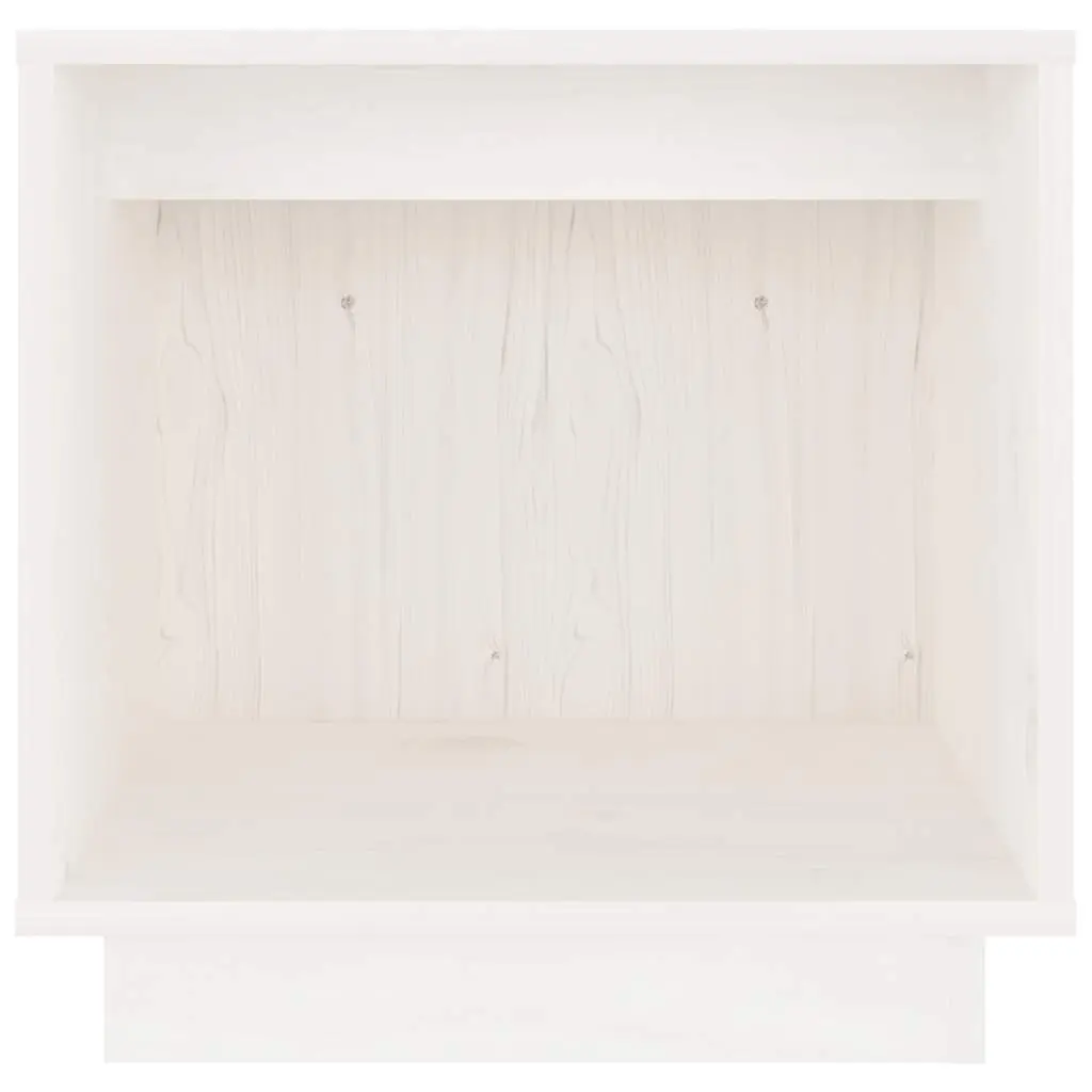 Bedside Cabinets White 40x30x40 cm Solid Pinewood Storage Side Tables Nightstand 2 Piece
