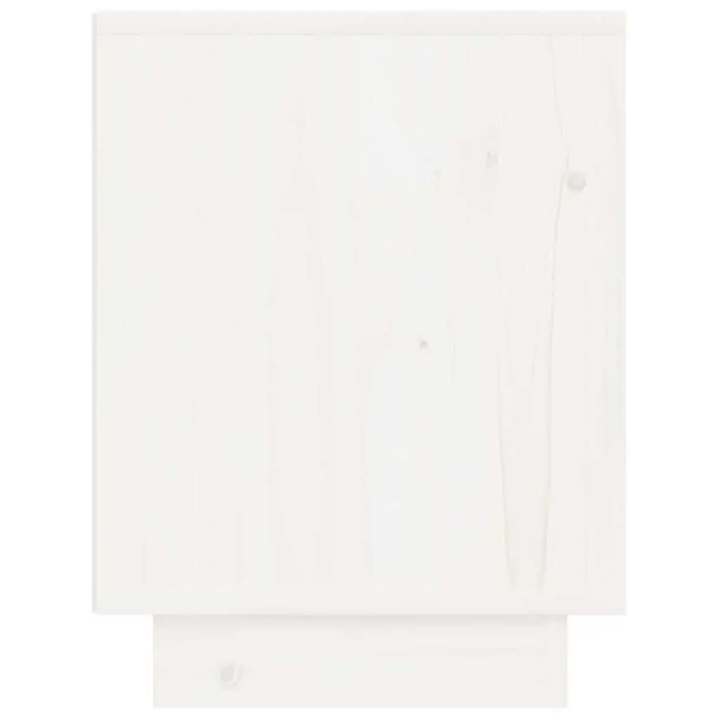 Bedside Cabinets White 40x30x40 cm Solid Pinewood Storage Side Tables Nightstand 2 Piece