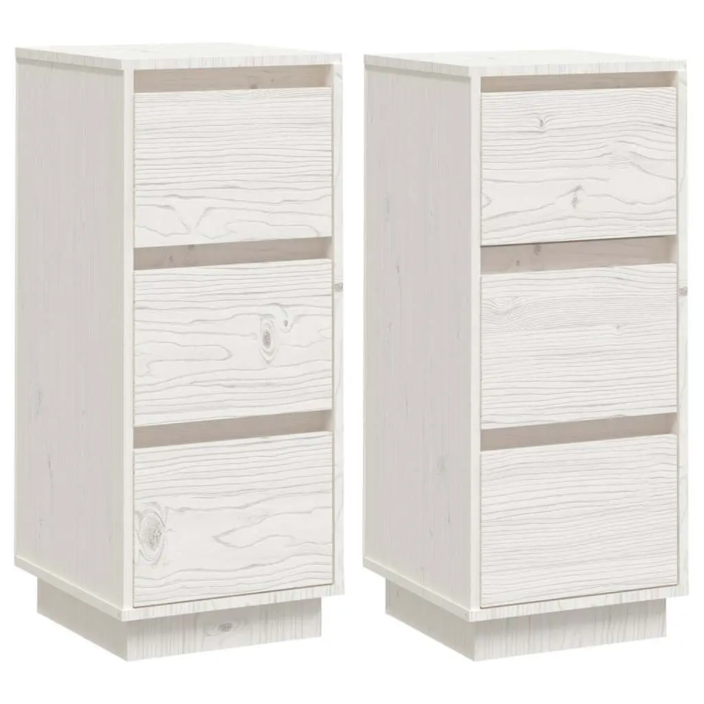 White Solid Wood Sideboards for Living and Dining Spaces