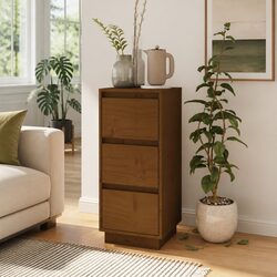 Elegant Wooden Sideboard for Cozy Living Rooms