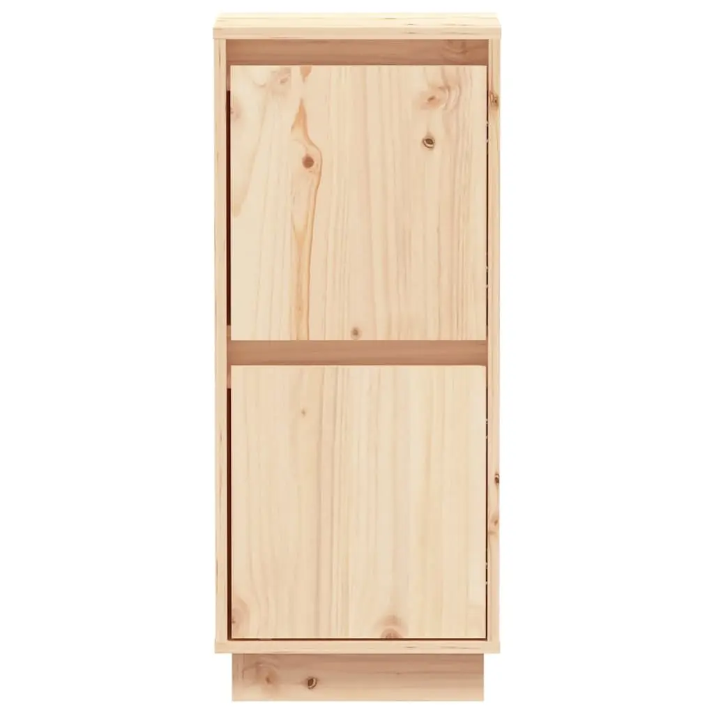 Solid Wood Pine Sideboard Cabinet Brown 2 Door Storage Furniture Set