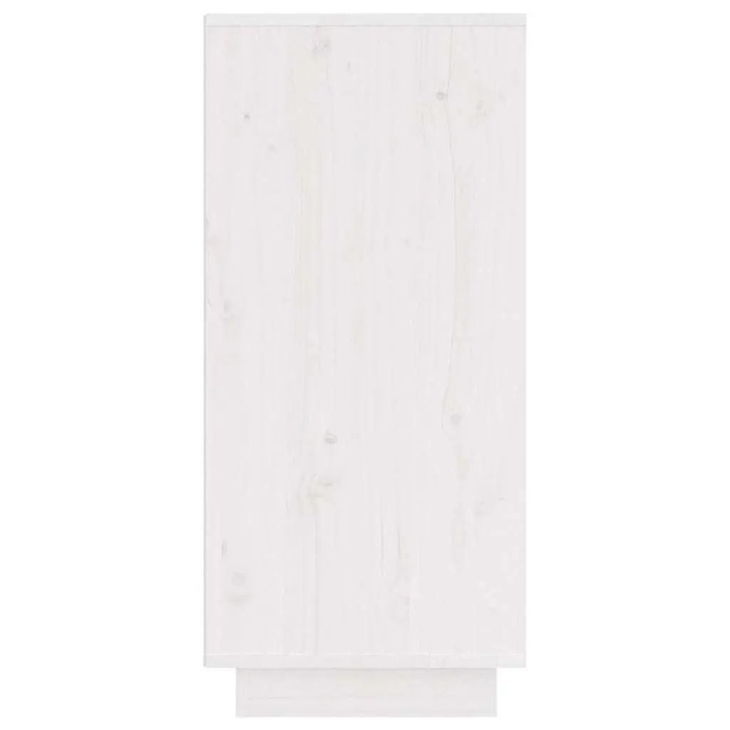 Sideboard Cabinet Set White Solid Wood 2 Piece Storage Buffet Cupboard