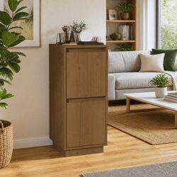 Inviting Wooden Sideboard Storage Cabinet in Brown