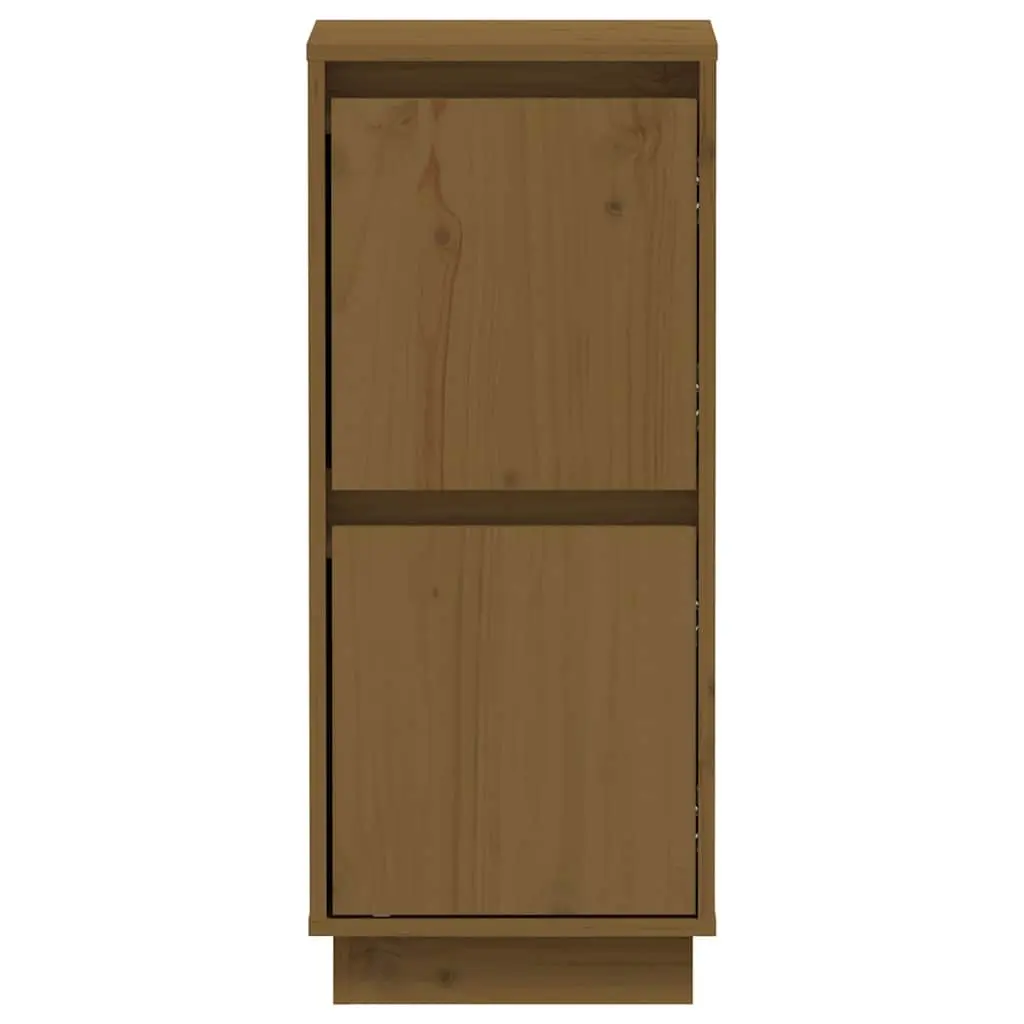 Honey Brown Solid Wood Sideboard Cabinet 2-Door Unit