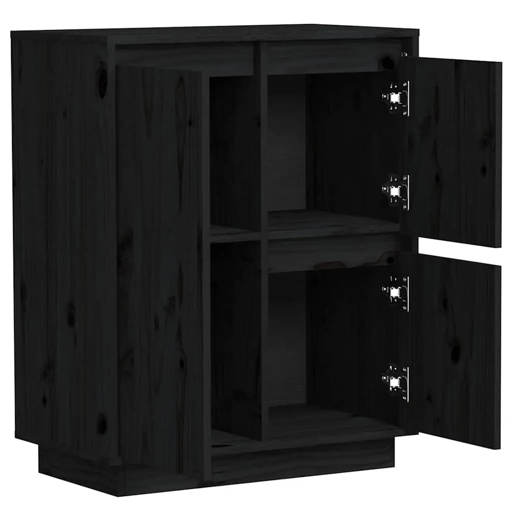 Black Sideboard Cabinet 60x34x75cm