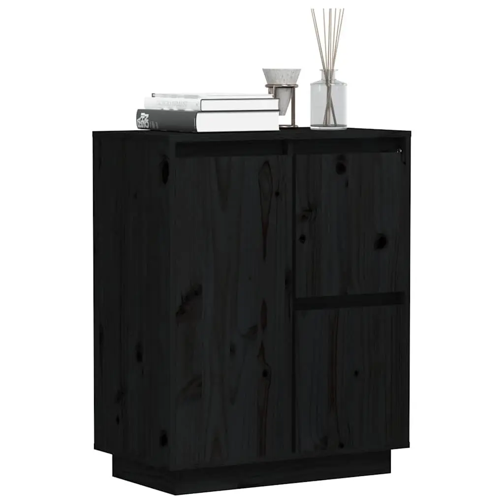 Black Sideboard Cabinet 60x34x75cm