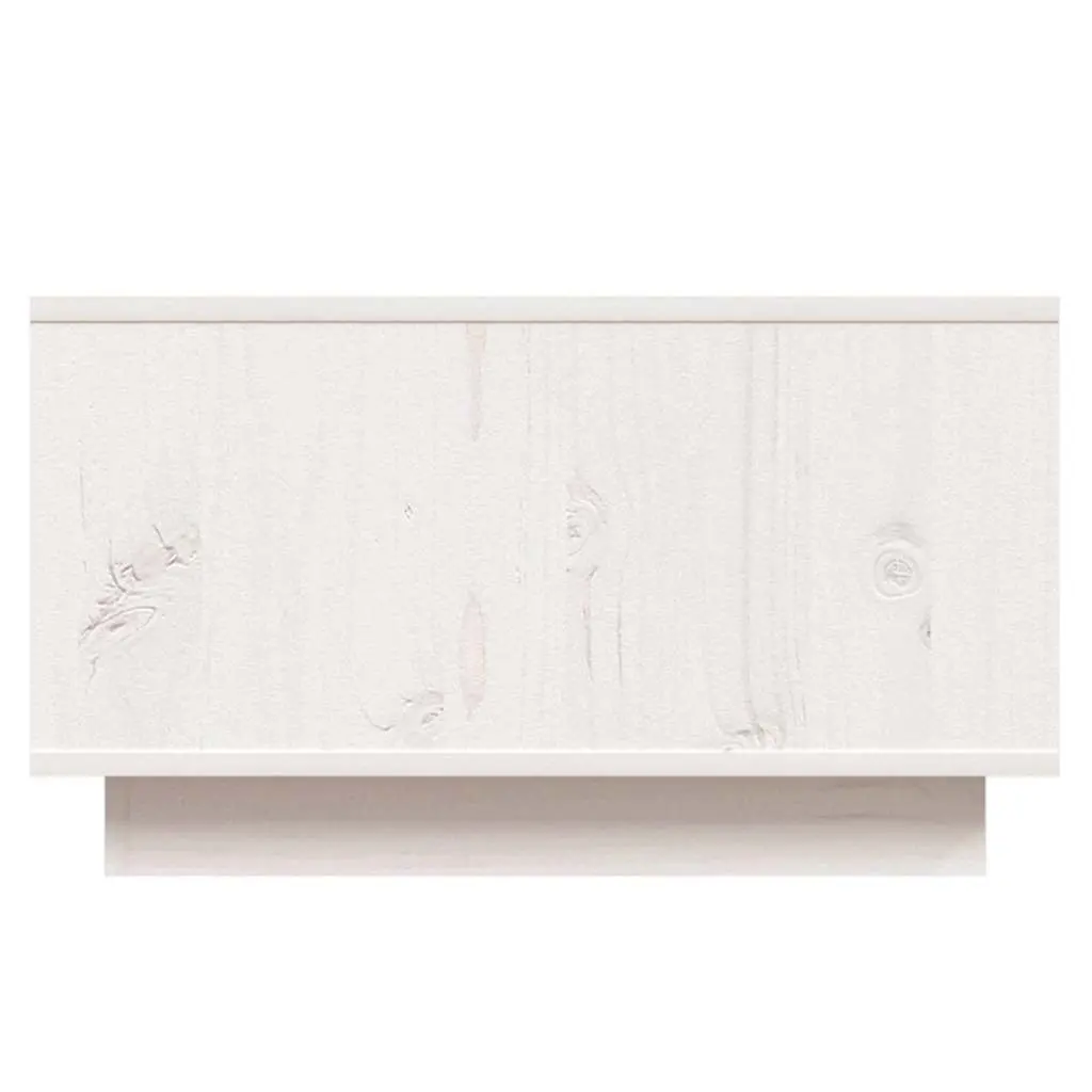 White Wooden Coffee Table with Storage Drawer