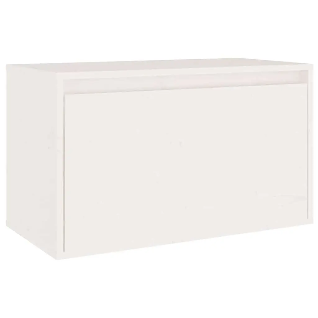 White Wall Cabinet Floating Shelving Unit for Home