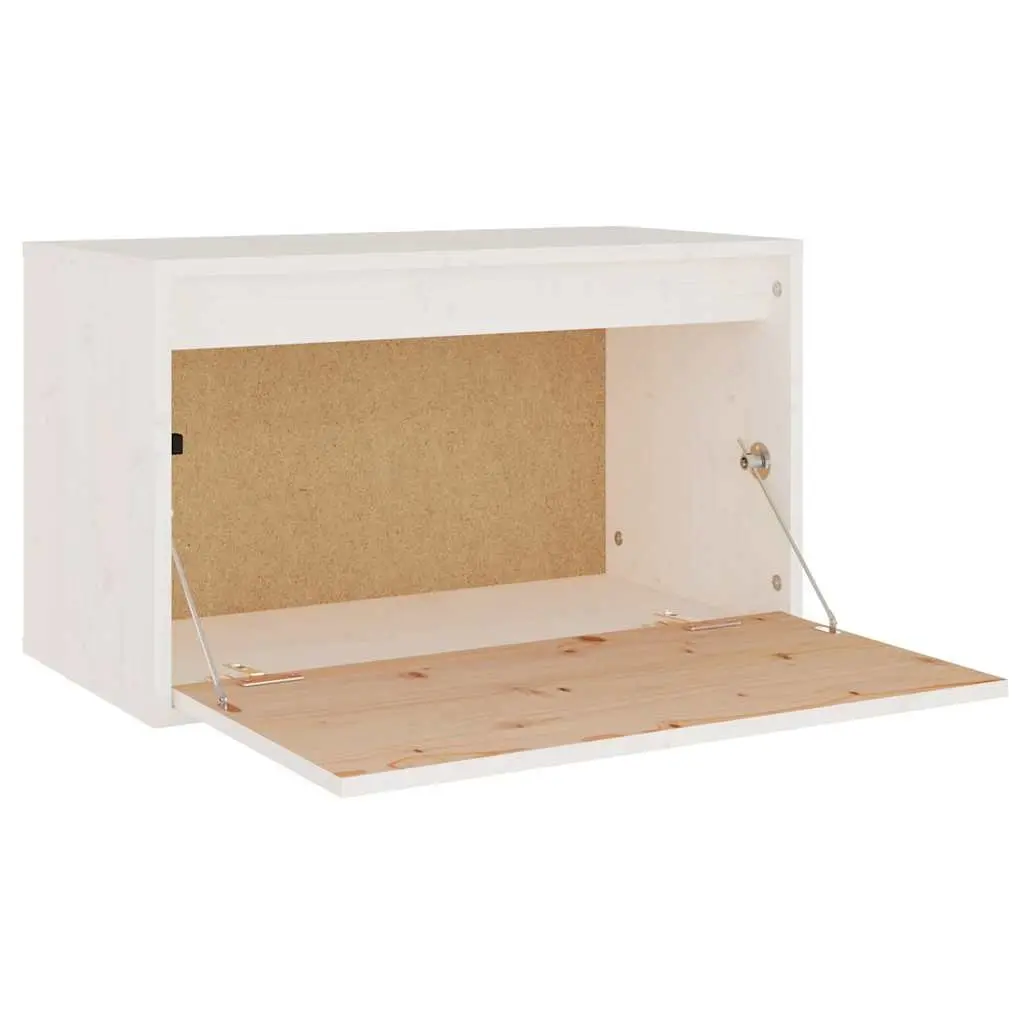 White Wall Cabinet Floating Shelving Unit for Home
