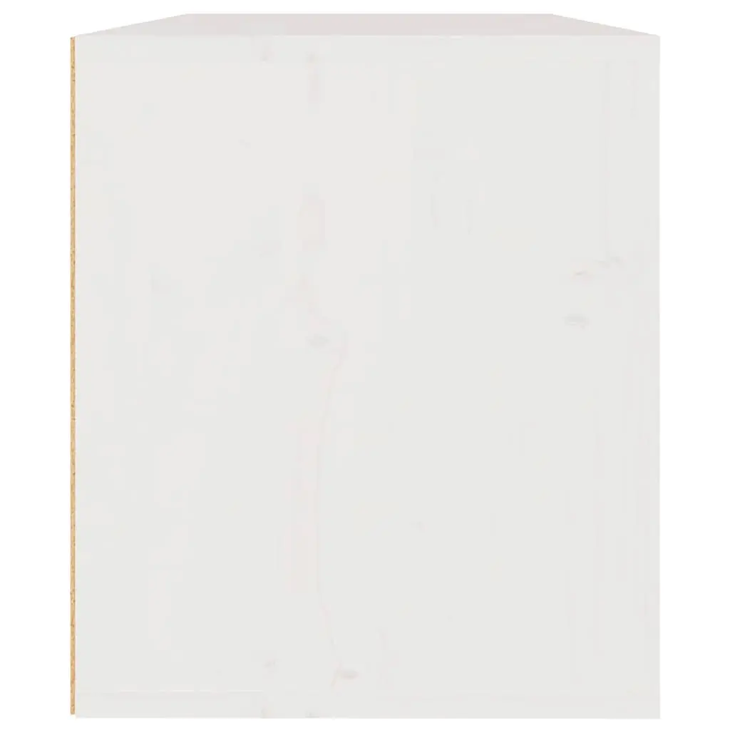 White Wall Cabinet Floating Shelving Unit for Home