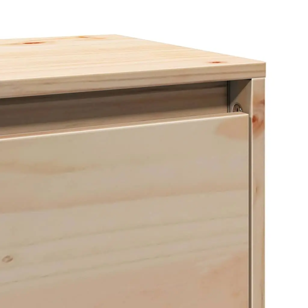 Floating Wall Cabinet 100x30x35 cm Brown Solid Pine