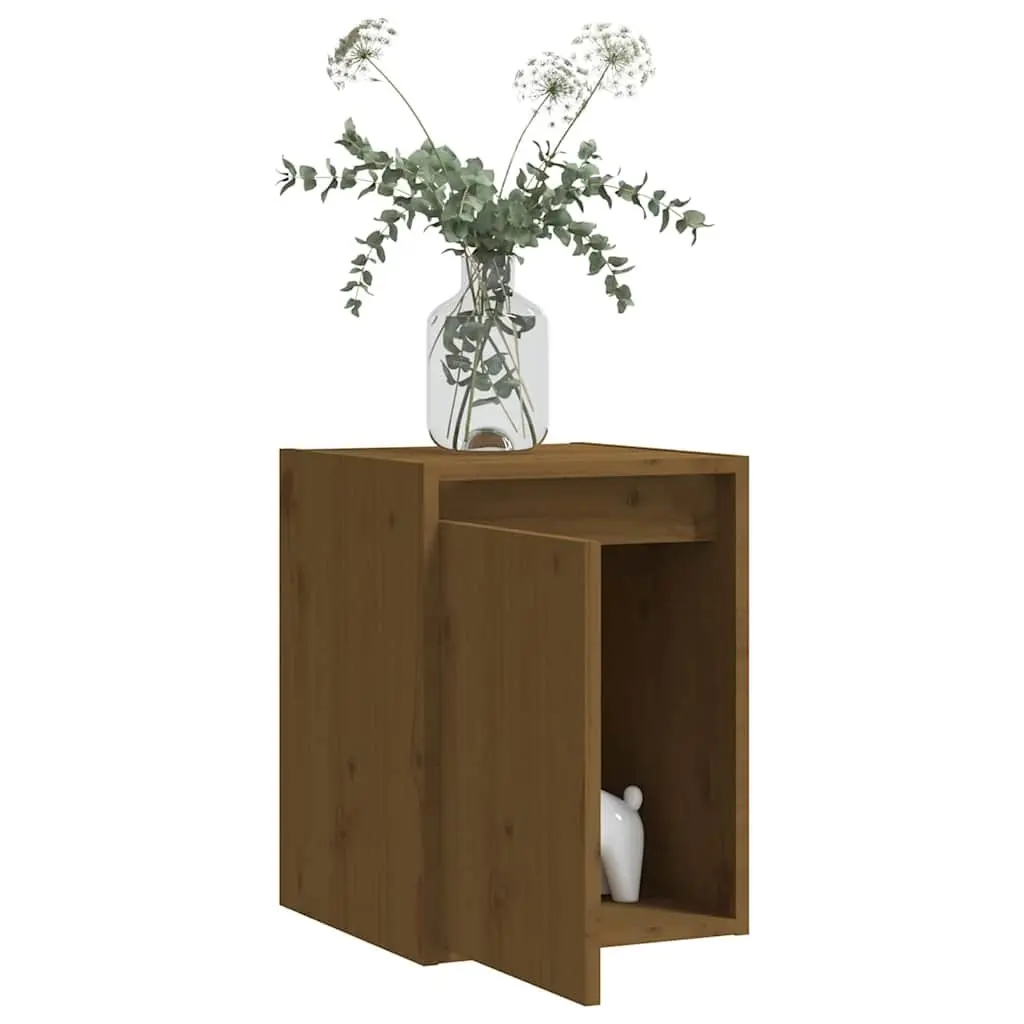 Wall Cabinet Brown Solid Wood 30x30x40cm 2 Pieces