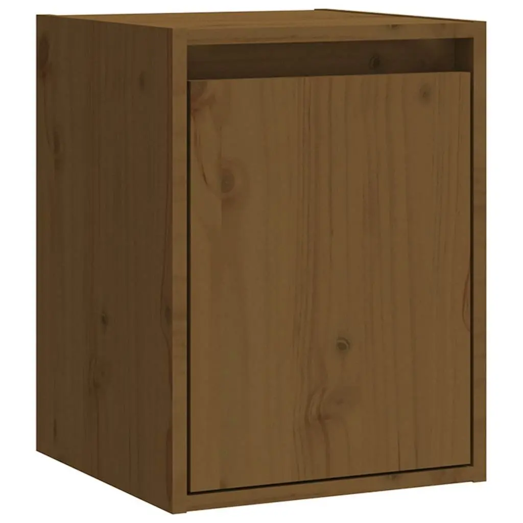 Wall Cabinet Brown Solid Wood 30x30x40cm 2 Pieces