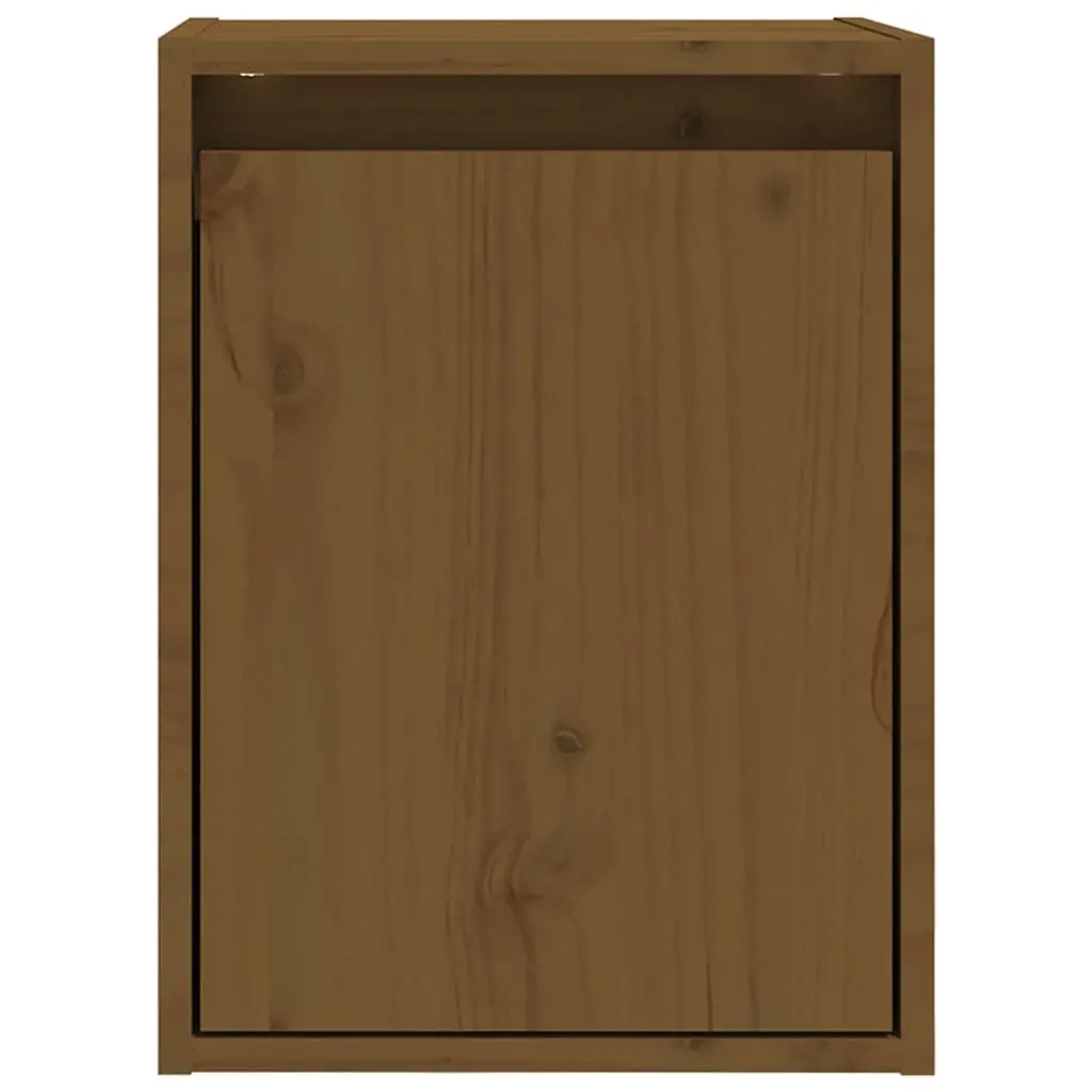 Wall Cabinet Brown Solid Wood 30x30x40cm 2 Pieces