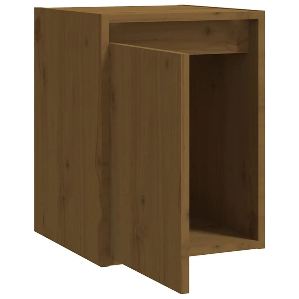Wall Cabinet Brown Solid Wood 30x30x40cm 2 Pieces
