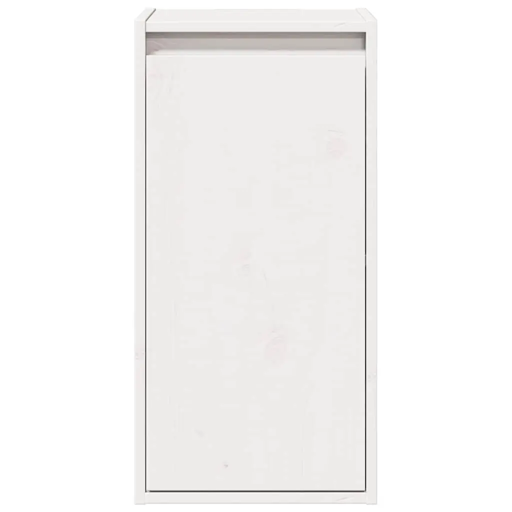 Floating Wall Cabinets 2 pcs White 30x30x60 cm Pine