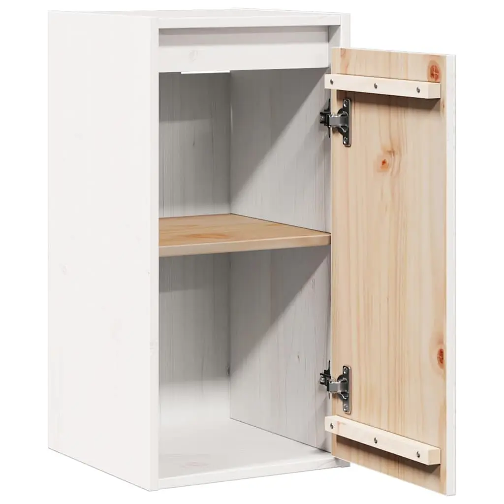 Floating Wall Cabinets 2 pcs White 30x30x60 cm Pine