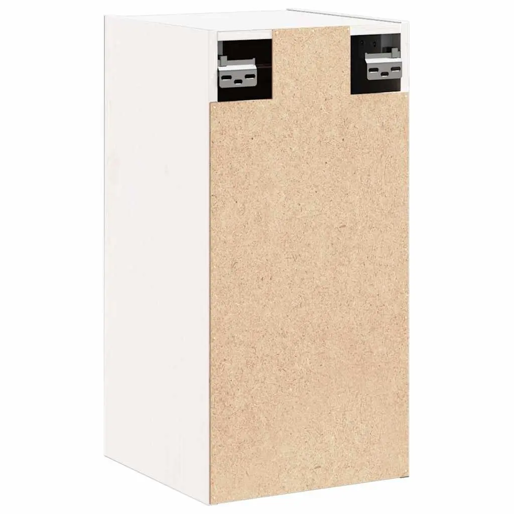 Floating Wall Cabinets 2 pcs White 30x30x60 cm Pine