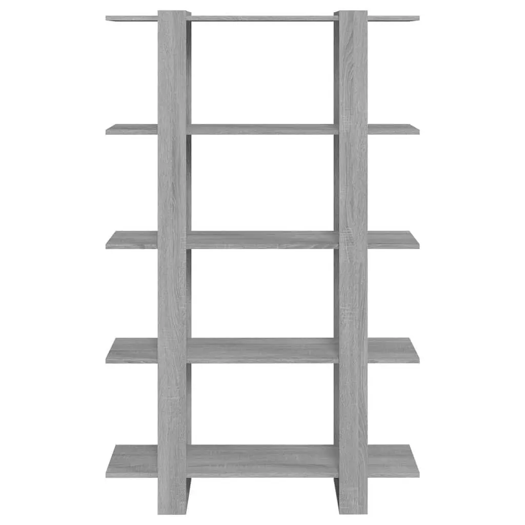 Book Cabinet Room Divider Grey Sonoma Shelving Unit Storage Organiser 100W x 30D x 160H cm