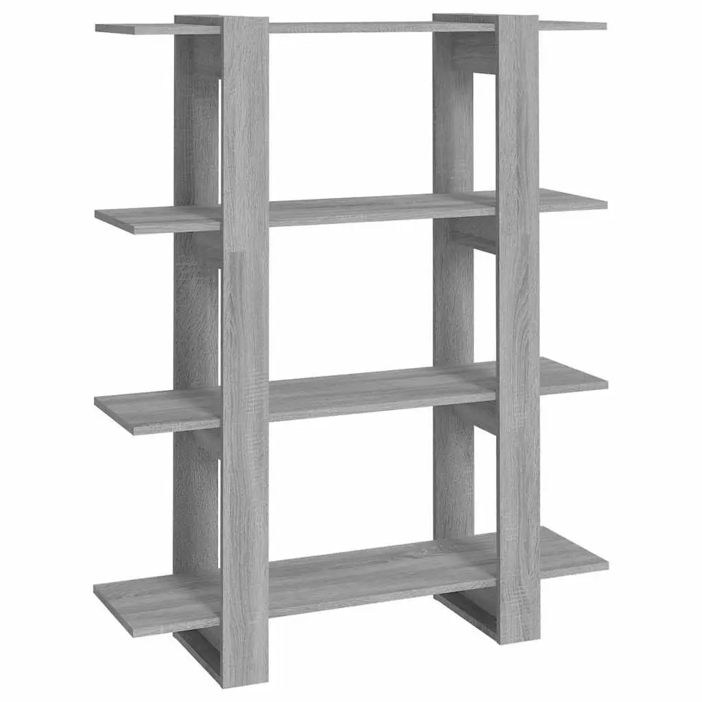 Book Cabinet Grey Shelving Unit Storage Organiser Room Divider