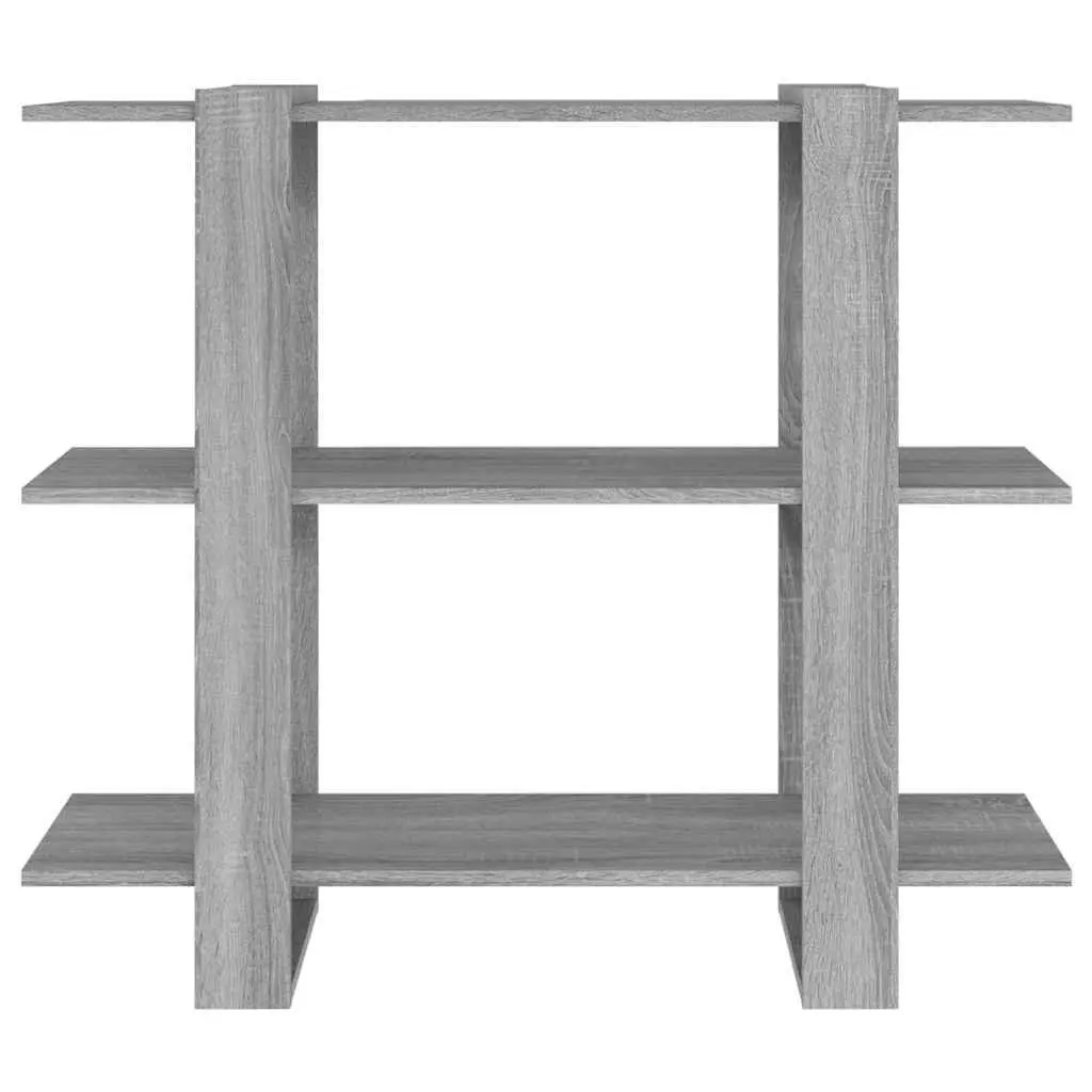 Grey Book Shelf Storage Cabinet Room Divider 100x30x87cm