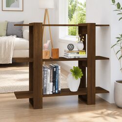 Brown Book Cabinet Room Divider for Stylish Storage