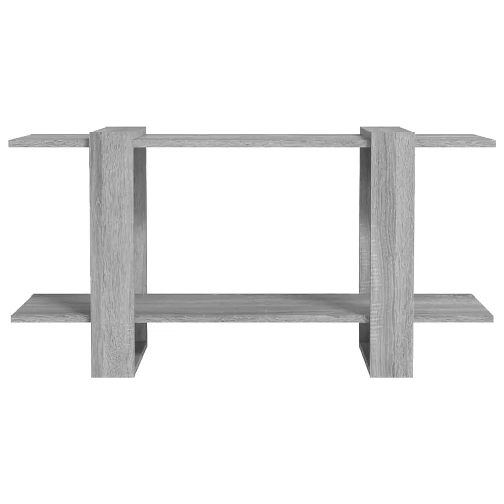 Book Cabinet Grey 100x30x51cm Engineered Wood Shelving Unit Storage Organiser Display Furniture