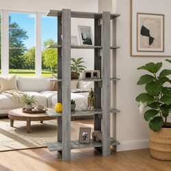 Grey Sonoma Engineered Wood Book Cabinet and Room Divider