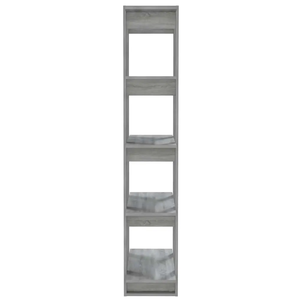 Engineered Wood Book Cabinet Grey Sonoma Room Divider Storage Shelving 80x30x160cm