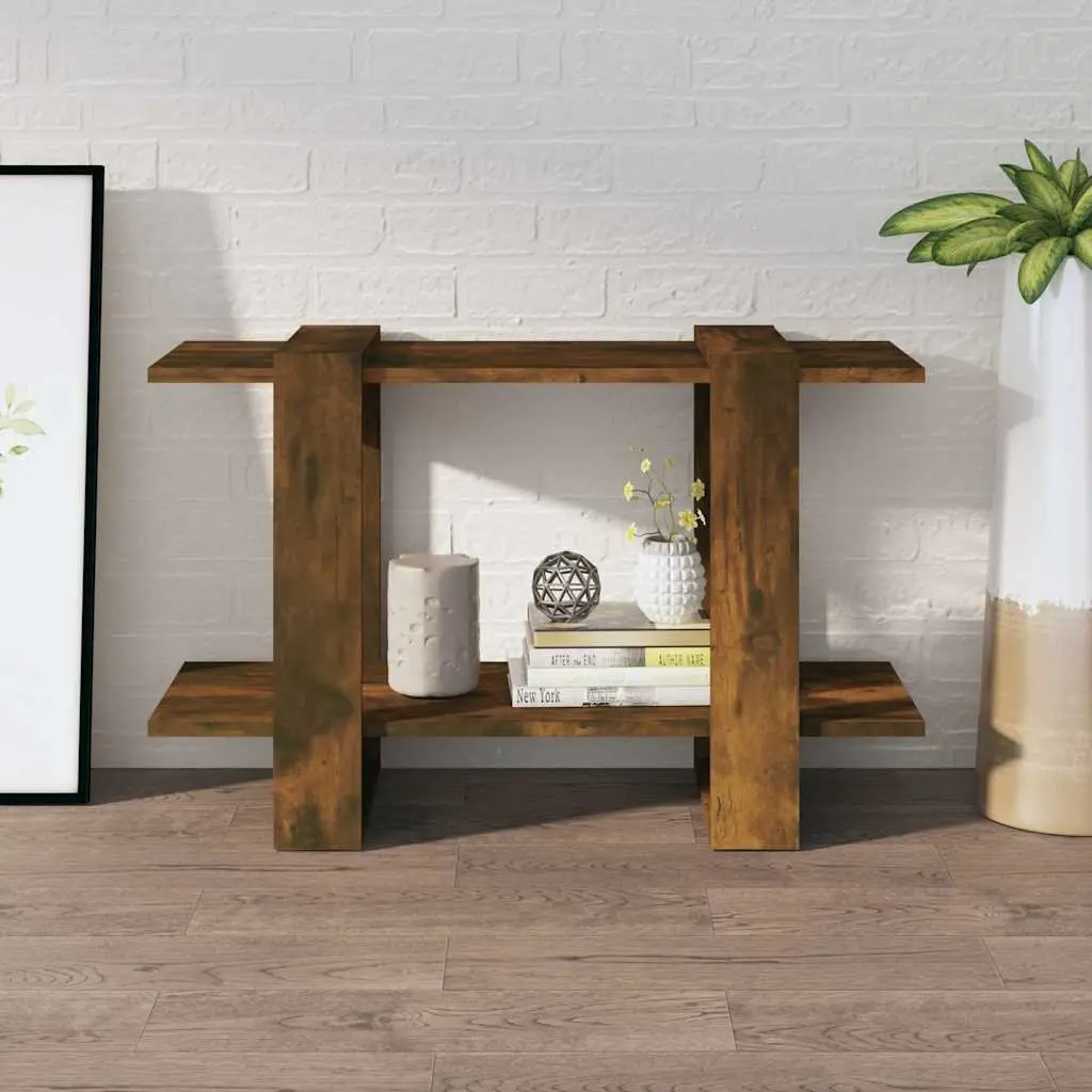 Standing Shelf Book Cabinet Brown 80x30x51cm Room Divider Storage Organiser