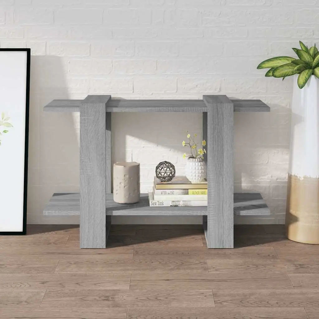 Book Cabinet Room Divider Grey Sonoma Oak Storage Shelving Unit