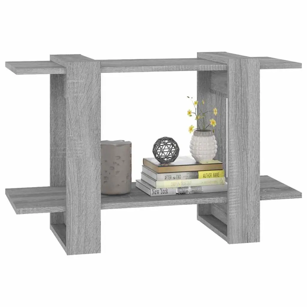 Book Cabinet Room Divider Grey Sonoma Oak Storage Shelving Unit