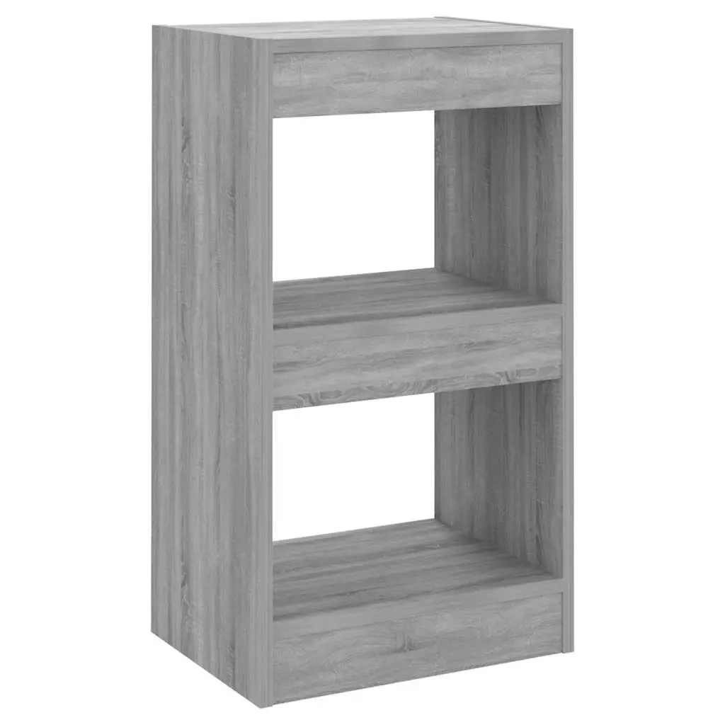 Book Cabinet Room Divider Grey Shelving Storage Display Organiser Bookcase 40 x 30 x 72 cm