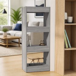 Grey Sonoma Wooden Book Cabinet and Room Divider