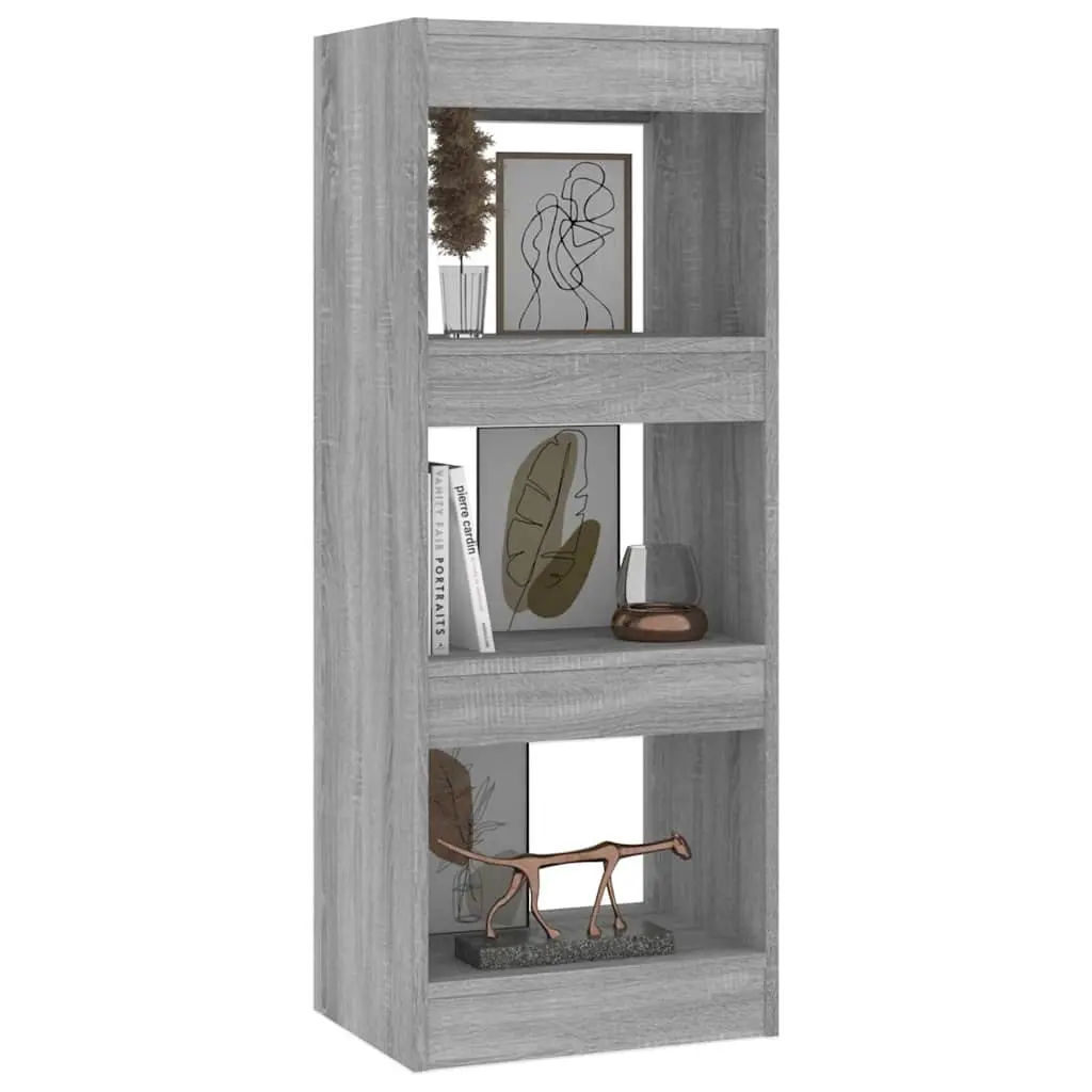 Book Cabinet Room Divider Grey Sonoma Engineered Wood Shelving Unit Storage Organiser