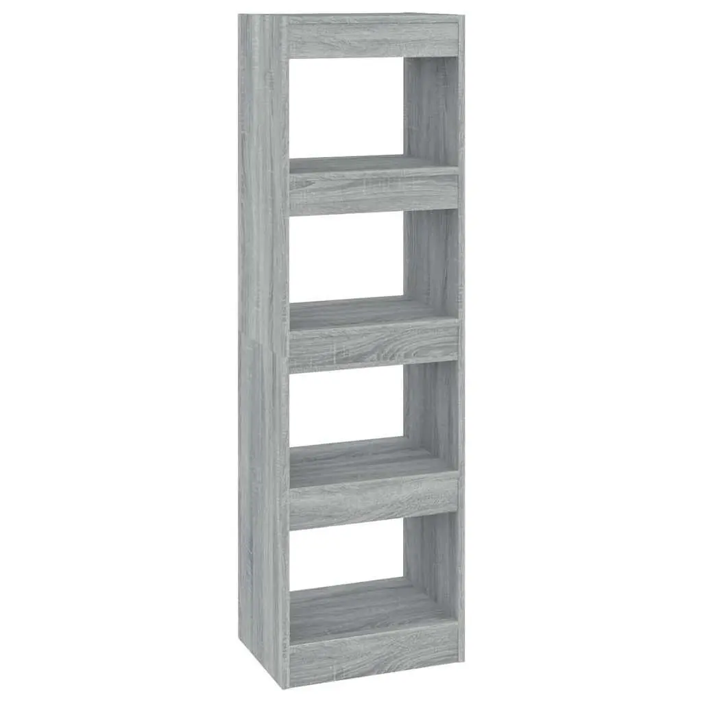 Book Cabinet Room Divider Grey Tall Bookshelf Storage Unit