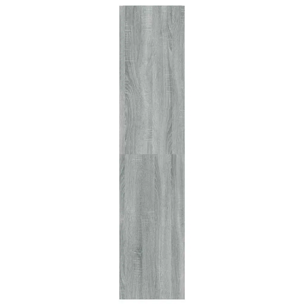 Book Cabinet Room Divider Grey Tall Bookshelf Storage Unit